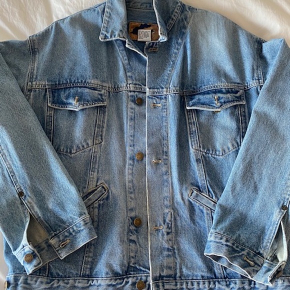 Calvin Klein Other - Men's Vintage Calvin Klein (subtle logo) Naturally Distressed Jean Jacket - XL